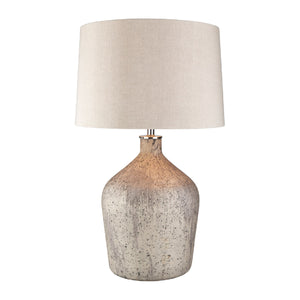   Modern European furniture - Distressed Taupe Glass Table Lamp - www.oroa.com | Oroa.com