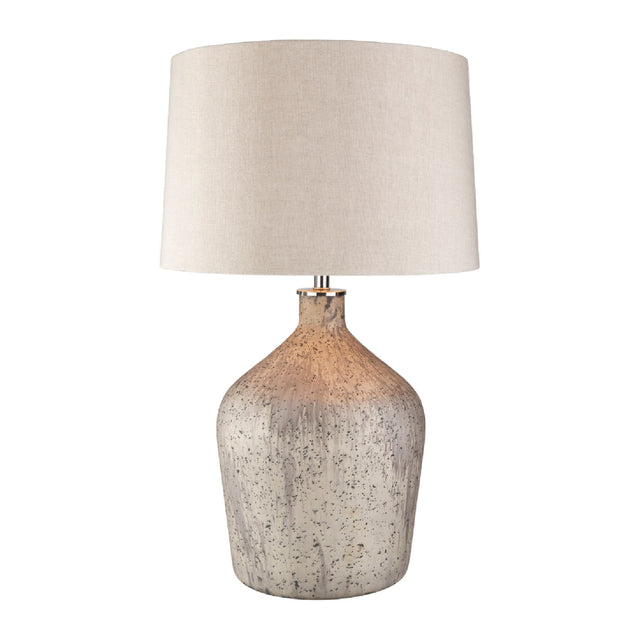 Modern European furniture - Distressed Taupe Glass Table Lamp - www.oroa.com