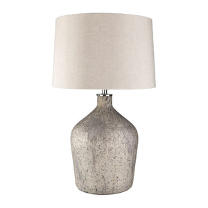   Modern European furniture - Distressed Taupe Glass Table Lamp - www.oroa.com | Oroa.com