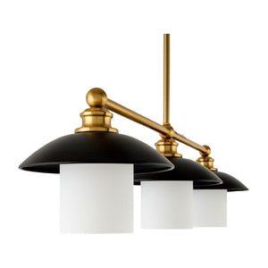   Modern European furniture - Black Iron 3-Light Chandelier - www.oroa.com | Oroa.com