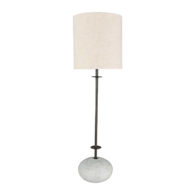 Modern European furniture - White Linen Floor Lamp - www.oroa.com