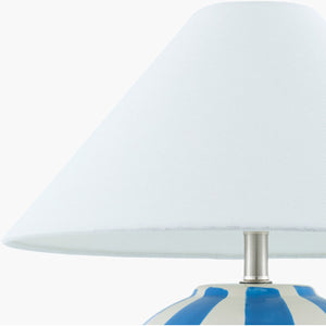   Modern European furniture - Lined Round Ceramic Table Lamp - www.oroa.com | Oroa.com