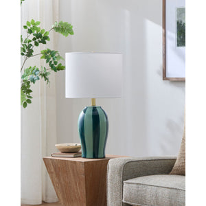   Modern European furniture - Striped Ceramic Table Lamp - www.oroa.com | Oroa.com