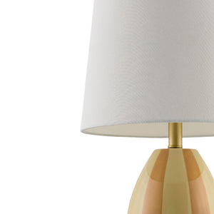   Modern European furniture - Yellow Striped Ceramic Table Lamp - www.oroa.com | Oroa.com