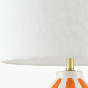   Modern European furniture - Vertical Lined Ceramic Table Lamp - www.oroa.com | Oroa.com