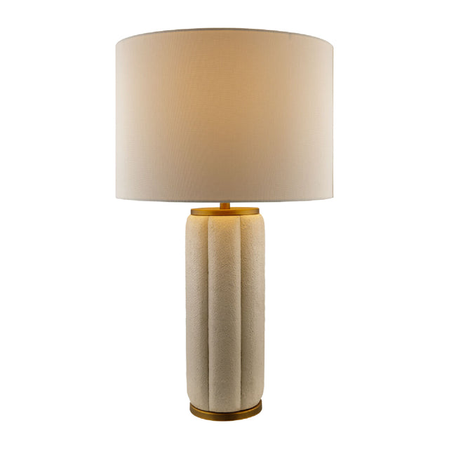Modern European furniture - Modern White Linen Table Lamp - www.oroa.com