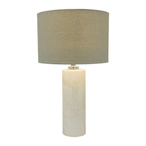   Modern European furniture - White Cylindrical Marble Table Lamp - www.oroa.com | Oroa.com