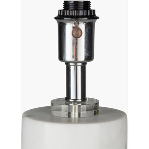   Modern European furniture - White Cylindrical Marble Table Lamp - www.oroa.com | Oroa.com