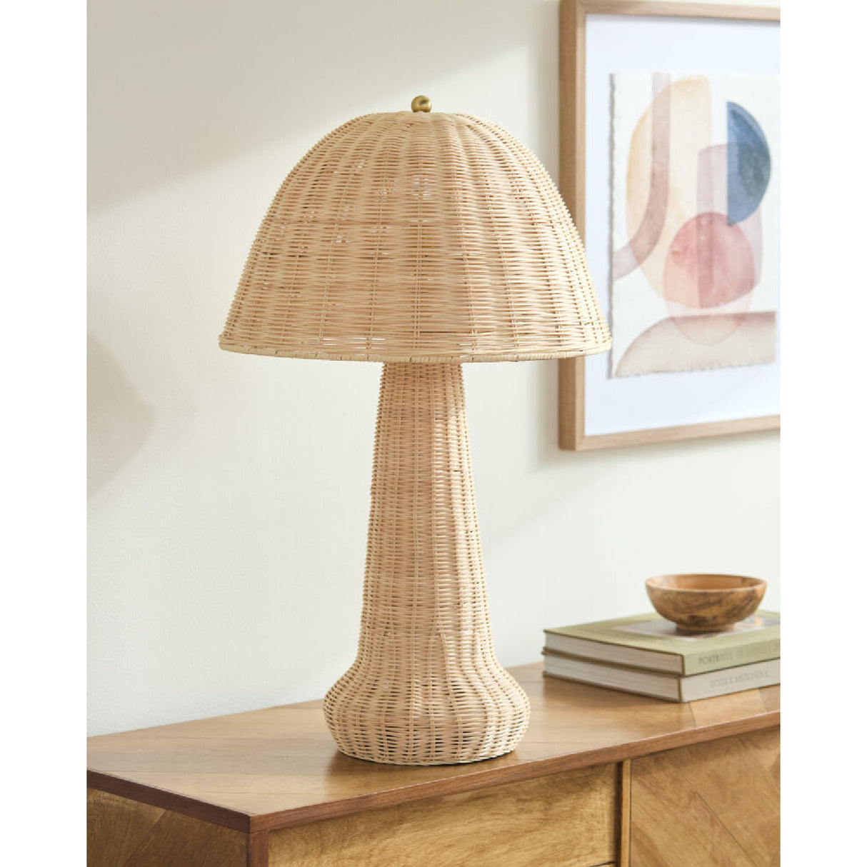   Modern European furniture - Domed Rattan Table Lamp - www.oroa.com | Oroa.com
