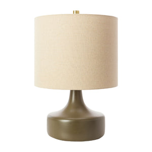   Modern European furniture - Drum Linen Ceramic Table Lamp - www.oroa.com | Oroa.com