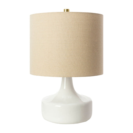   Modern European furniture - Drum Linen Ceramic Table Lamp - www.oroa.com | Oroa.com