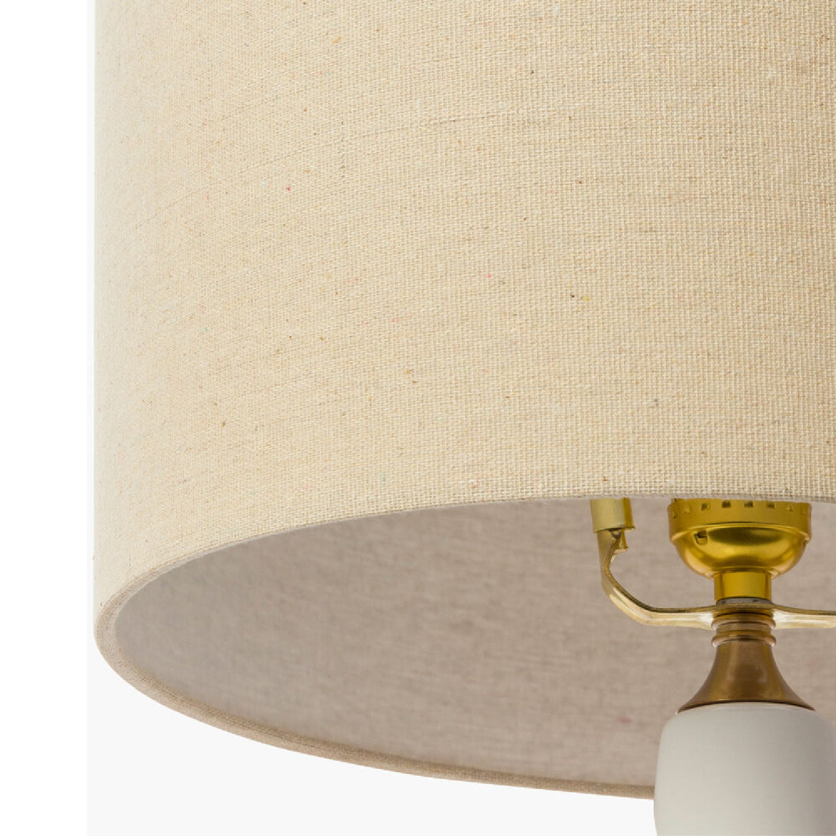   Modern European furniture - Drum Linen Ceramic Table Lamp - www.oroa.com | Oroa.com
