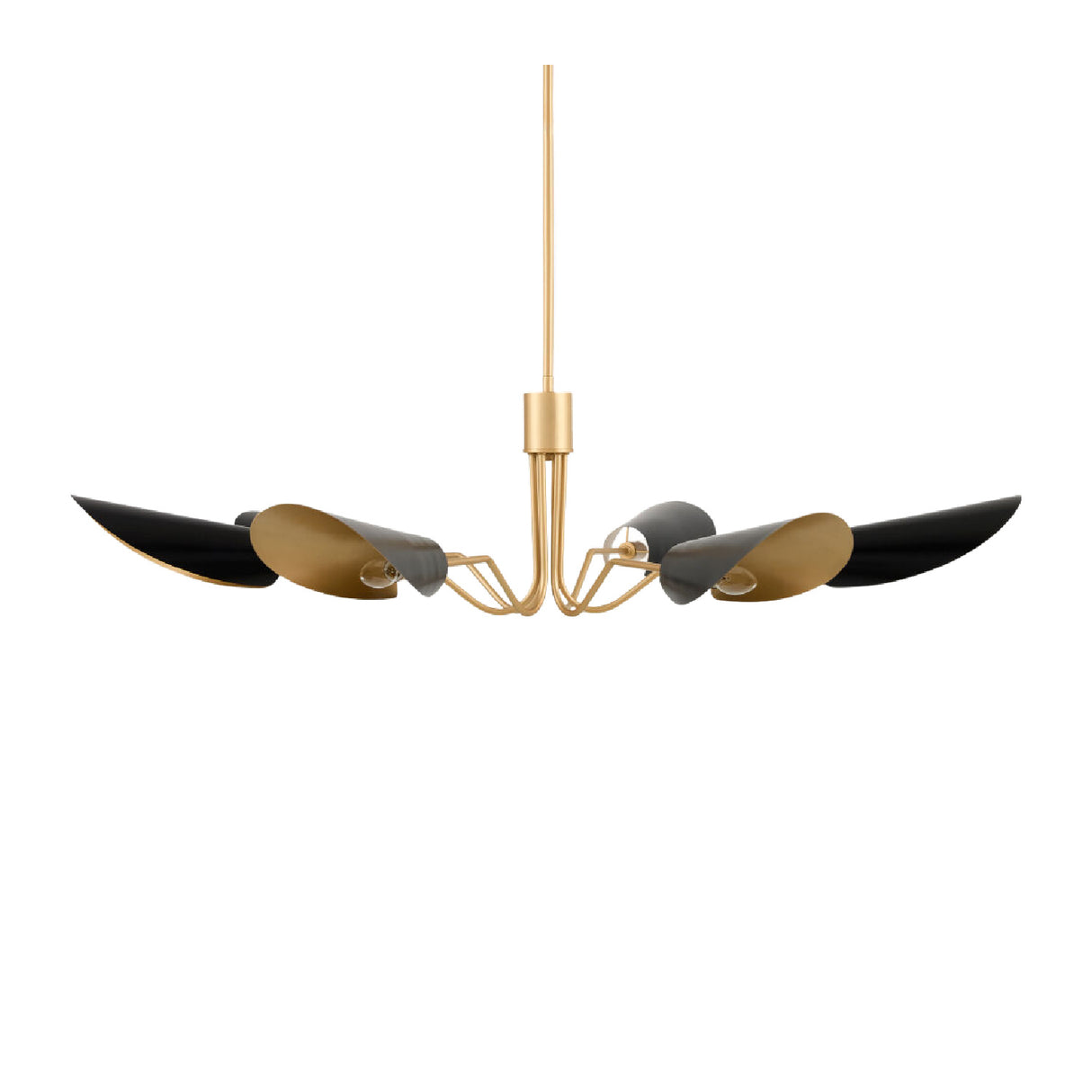   Modern European furniture - Black Metal Shades 6-Light Chandelier - www.oroa.com | Oroa.com