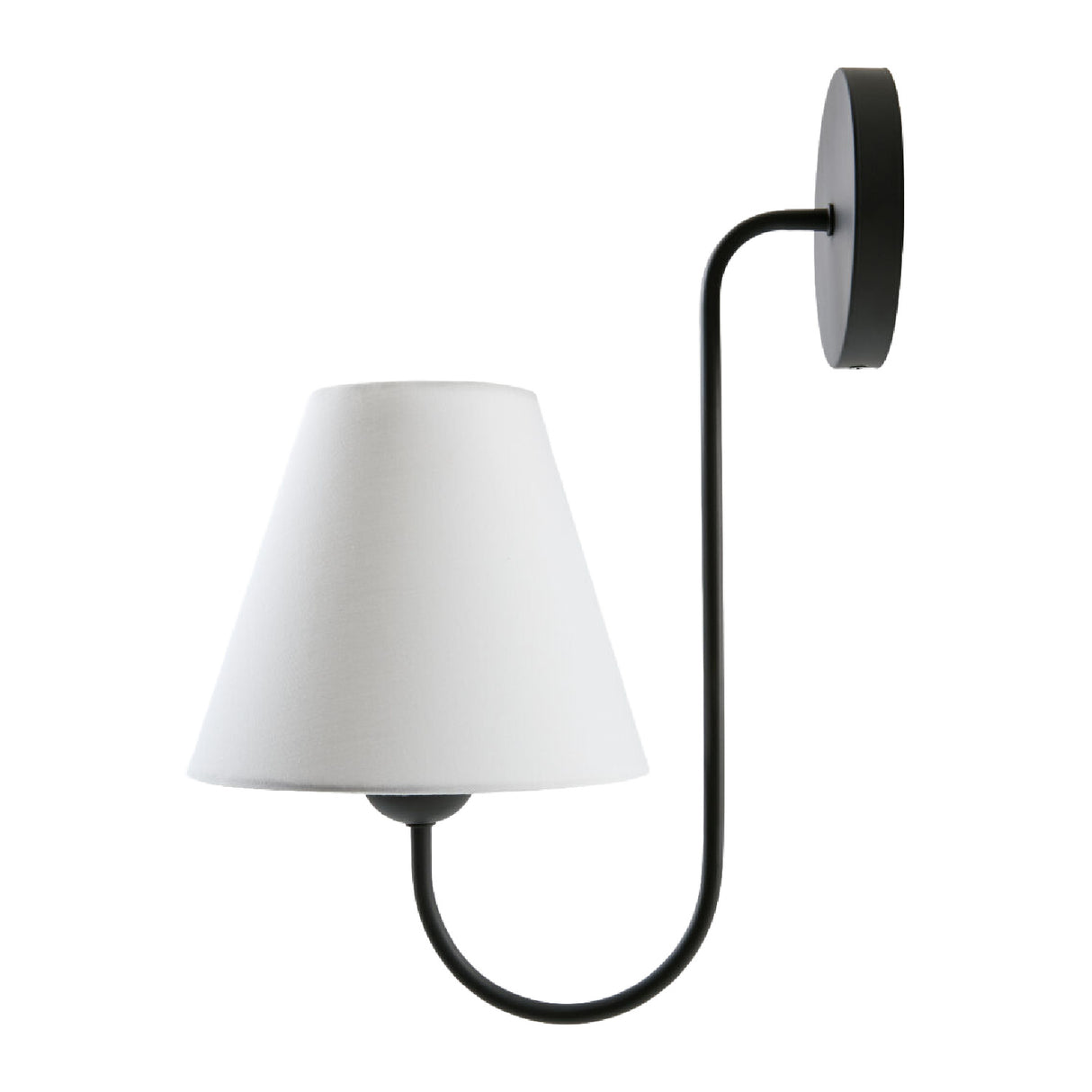   Modern European furniture - Linen Curved-Arm Wall Lamp - www.oroa.com | Oroa.com