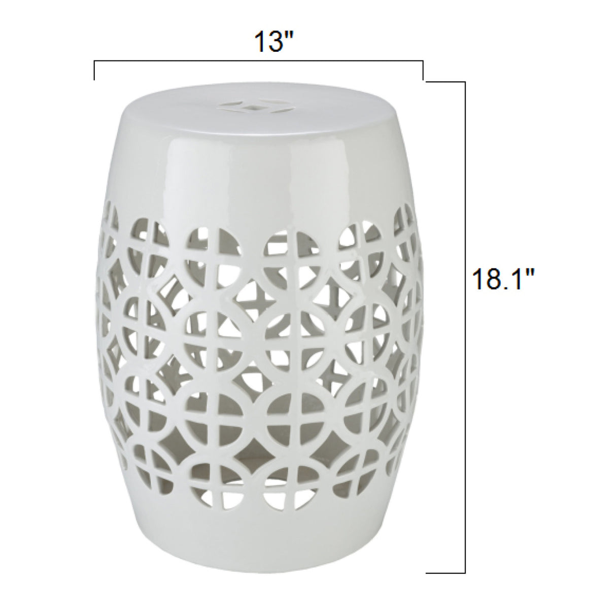   Modern European furniture - Openwork Ceramic Garden Stool - www.oroa.com | Oroa.com
