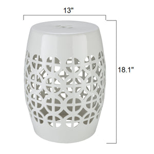   Modern European furniture - Openwork Ceramic Garden Stool - www.oroa.com | Oroa.com