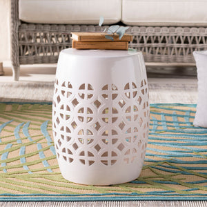   Modern European furniture - Openwork Ceramic Garden Stool - www.oroa.com | Oroa.com
