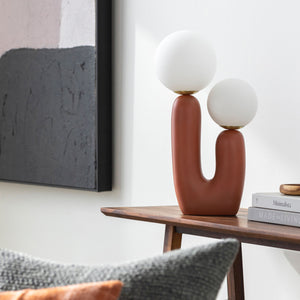   Modern European furniture - Double Round Glass Table Lamp S - www.oroa.com | Oroa.com
