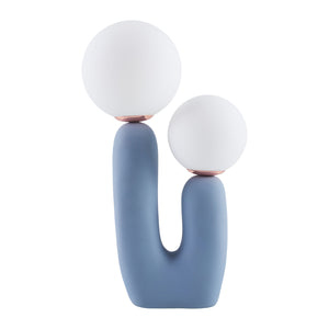   Modern European furniture - Double Round Glass Table Lamp S - www.oroa.com | Oroa.com