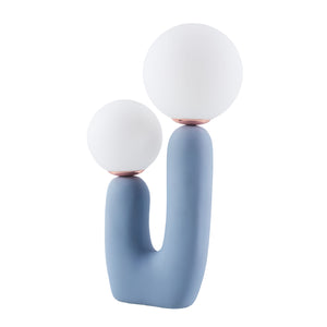   Modern European furniture - Double Round Glass Table Lamp S - www.oroa.com | Oroa.com