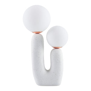   Modern European furniture - Double Round Glass Table Lamp S - www.oroa.com | Oroa.com