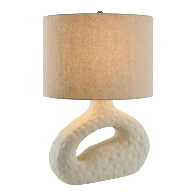 Modern European furniture - White Carved Accent Table Lamp - www.oroa.com