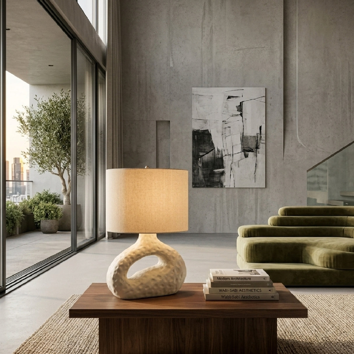   Modern European furniture - White Carved Accent Table Lamp - www.oroa.com | Oroa.com