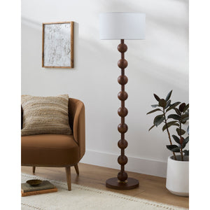   Wood Veneer Accent Floor Lamp | Oroa.com