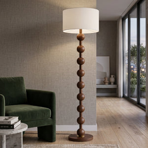   Wood Veneer Accent Floor Lamp | Oroa.com