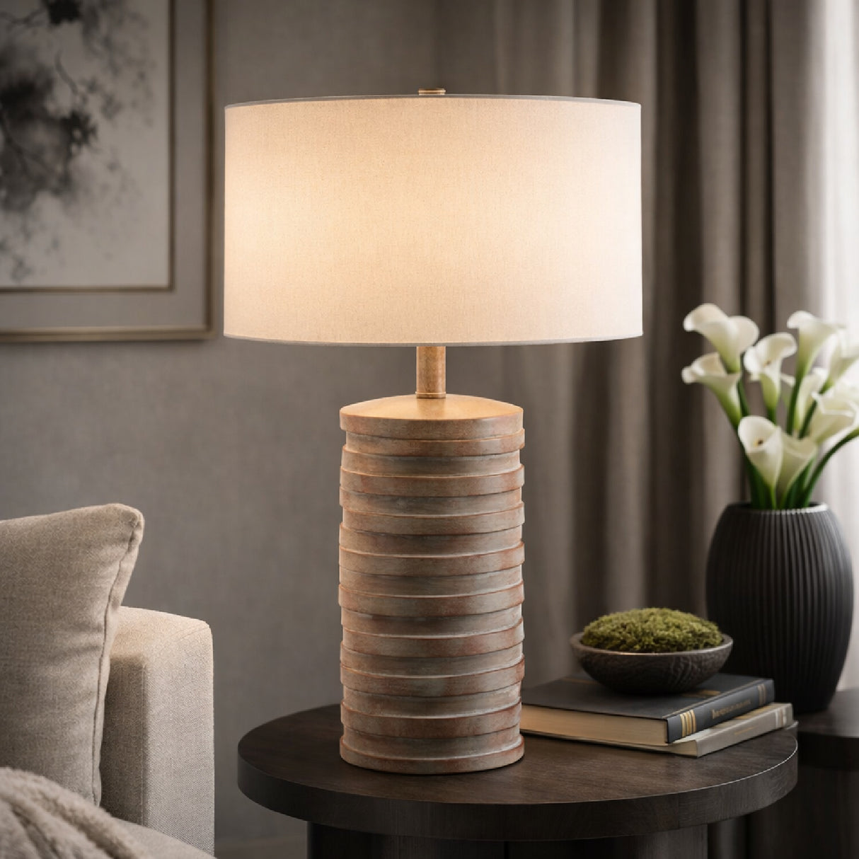   Painted Accent Table Lamp | Oroa.com