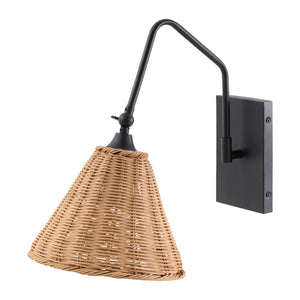   Modern European furniture - Conical Rattan Wall Lamp - www.oroa.com | Oroa.com