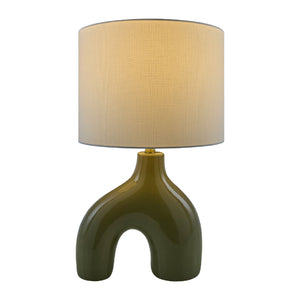   Modern European furniture - Cotton Shade Arched Table Lamp - www.oroa.com | Oroa.com