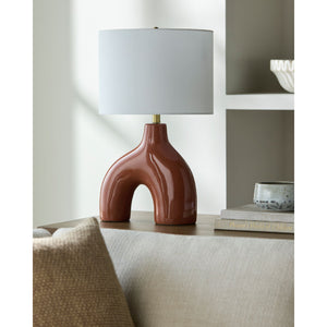   Modern European furniture - Cotton Shade Arched Table Lamp - www.oroa.com | Oroa.com