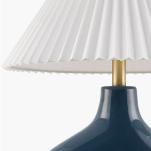   Modern European furniture - Pleated Fabric Arched Table Lamp - www.oroa.com | Oroa.com