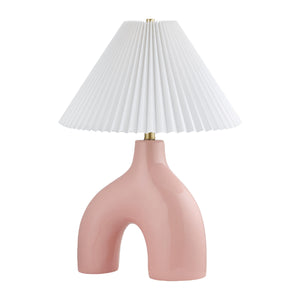  Modern European furniture - Pleated Fabric Arched Table Lamp - www.oroa.com | Oroa.com