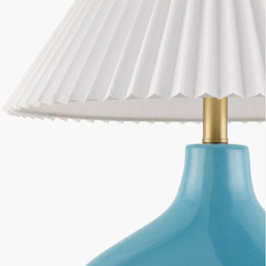   Modern European furniture - Pleated Fabric Arched Table Lamp - www.oroa.com | Oroa.com