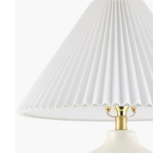   Modern European furniture - Pleated White Fabric Table Lamp - www.oroa.com | Oroa.com