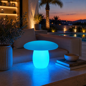   Modern European furniture - White Mushroom-Inspired Outdoor Table Lamp - www.oroa.com | Oroa.com