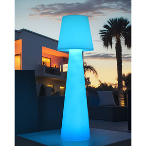   Modern European furniture - Frosted White Outdoor Floor Lamp - www.oroa.com | Oroa.com