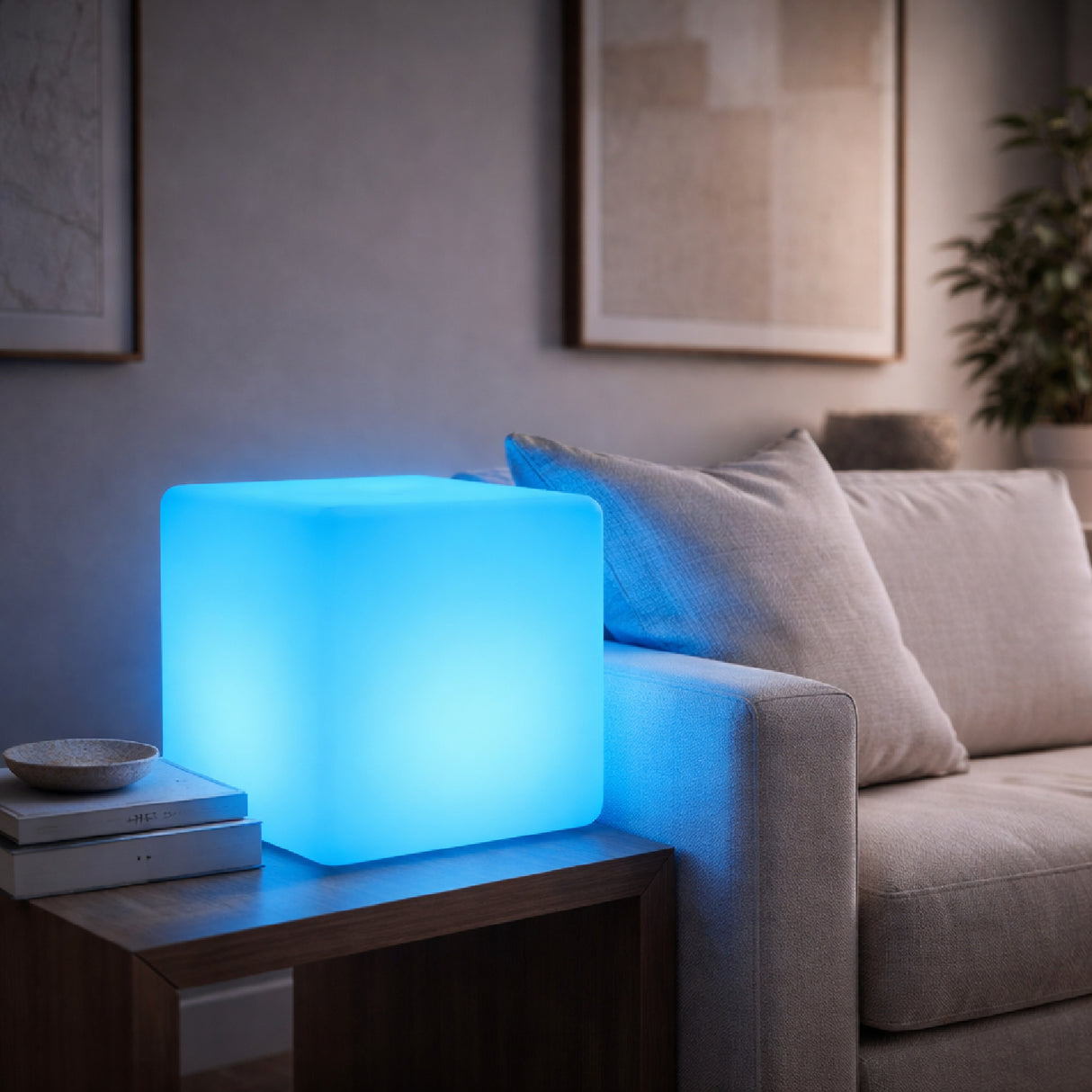   Modern European furniture - White Cube Outdoor Table Lamp - www.oroa.com | Oroa.com
