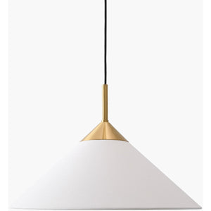   Modern European furniture - White Linen Conical Pendant Lamp - www.oroa.com | Oroa.com