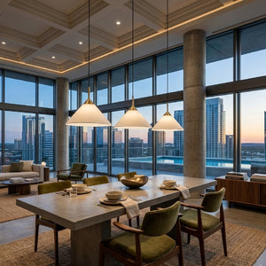   Modern European furniture - White Linen Conical Pendant Lamp - www.oroa.com | Oroa.com