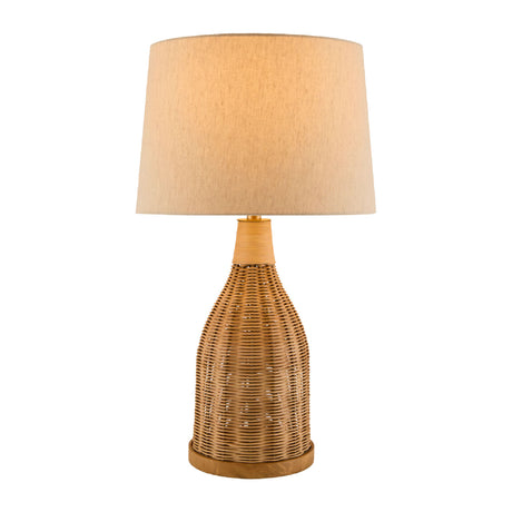   Modern European furniture - White Cotton Rattan Table Lamp - www.oroa.com | Oroa.com