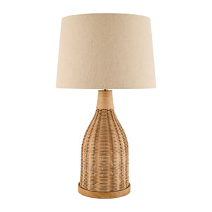   Modern European furniture - White Cotton Rattan Table Lamp - www.oroa.com | Oroa.com