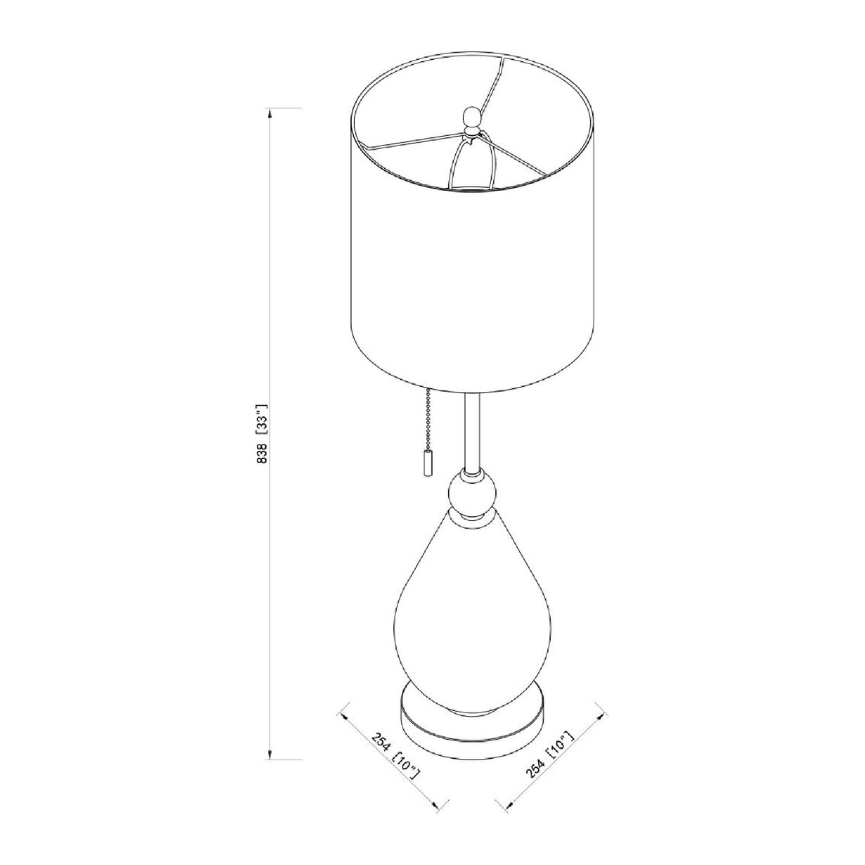   Modern European furniture - Painted Glass Accent Table Lamp - www.oroa.com | Oroa.com