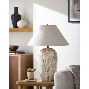   Modern European furniture - Brown Swirl Ceramic Table Lamp - www.oroa.com | Oroa.com