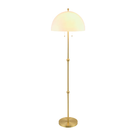   White Glass Dome Floor Lamp | Oroa.com