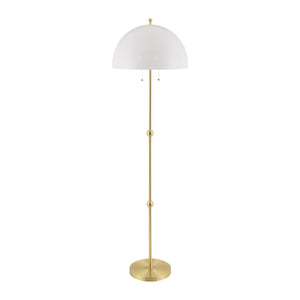   White Glass Dome Floor Lamp | Oroa.com