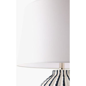   Lined Ceramic Accent Table Lamp | Oroa.com