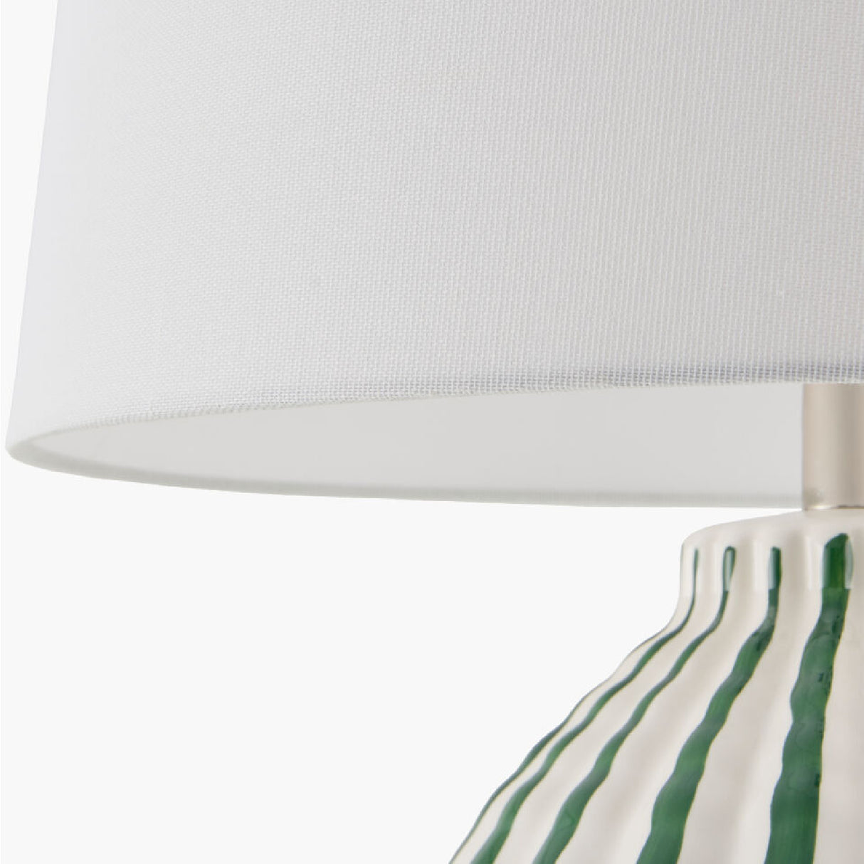   Lined Ceramic Accent Table Lamp | Oroa.com